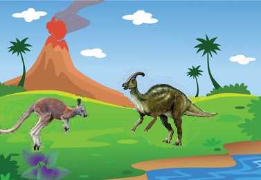 Hadrosaurs...Genesis cartoon