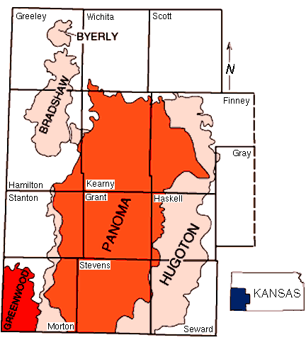 Hugoton gas area
